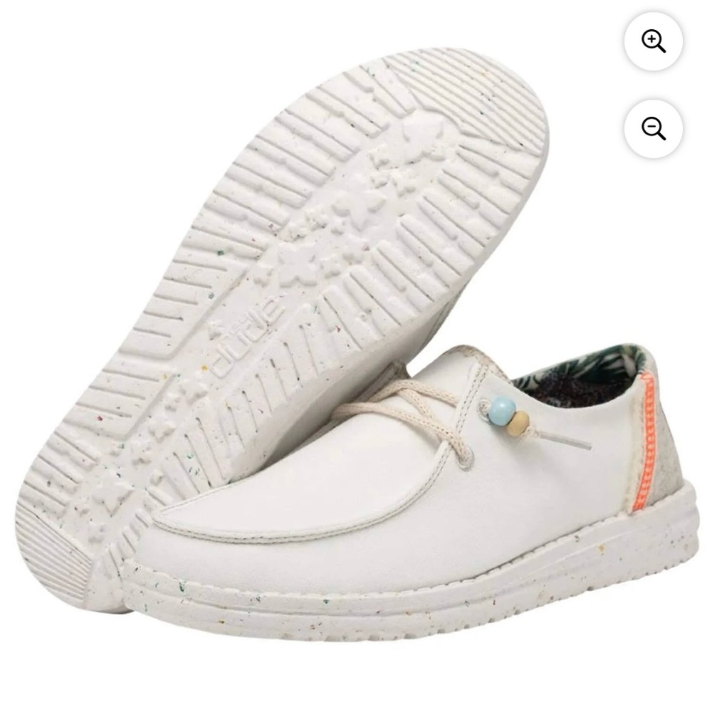 Hey Dude Wendy Natural White Casual Shoes